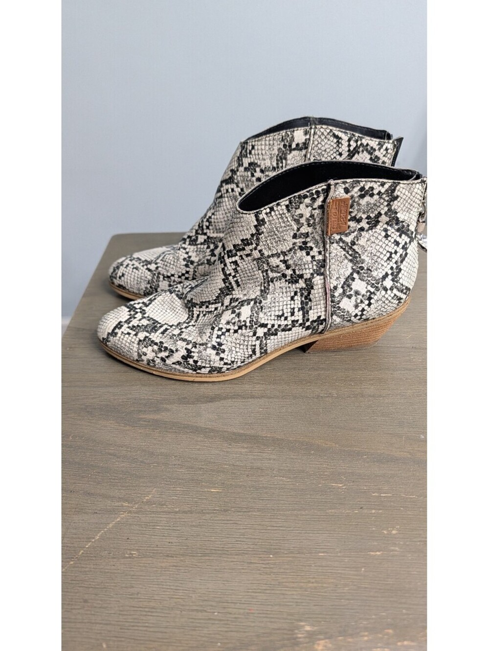 Dr. Scholl's Original Collection Snake Print Ankle Boots